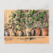 花のポットClay Paulセザンヌ ポストカード (正面)