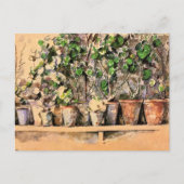 花のポットClay Paulセザンヌ ポストカード (正面)