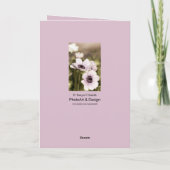 花のポピー追悼カード カード (裏面)