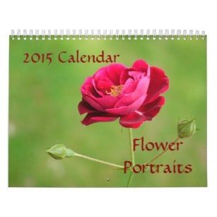 花のポートレート2015のカレンダー カレンダー