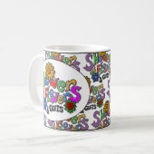 花のマグのシャワー コーヒーマグカップ (正面左)