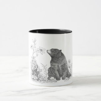 花のマグをストップ、かいで下さい マグカップ