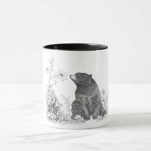 花のマグをストップ、かいで下さい マグカップ (中央)