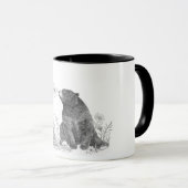 花のマグをストップ、かいで下さい マグカップ (正面右)