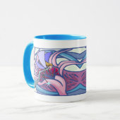 花のマグを持つ神秘的な妖精 マグカップ (正面左)