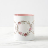 花のマグカップ付きトリプルムーン マグカップ (中央)