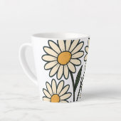 花のマグカップ カフェラテマグ (左アングル)