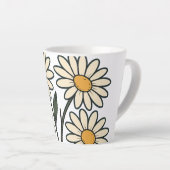 花のマグカップ カフェラテマグ (右アングル)
