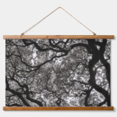 花のマグノリアの木02 吊り下げ型タペストリー (正面)