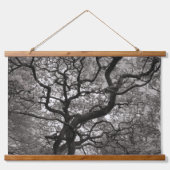 花のマグノリアの木03 吊り下げ型タペストリー (正面)