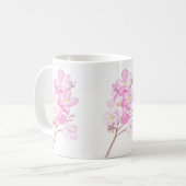 花のマグ コーヒーマグカップ (正面左)