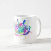 花のマグ コーヒーマグカップ (正面右)