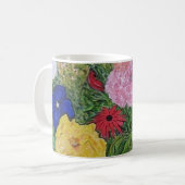 花のマグ コーヒーマグカップ (正面左)