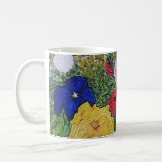 花のマグ コーヒーマグカップ (左)