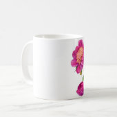 花のマグ コーヒーマグカップ (正面左)