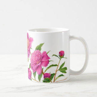 花のマグ コーヒーマグカップ