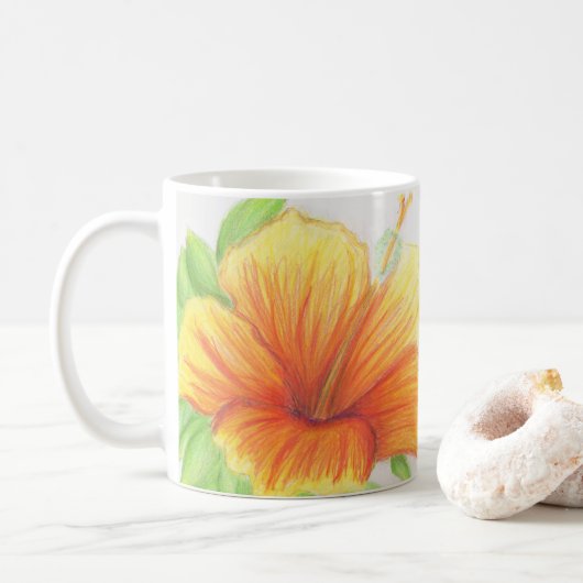 花のマグ コーヒーマグカップ (ドーナツ)