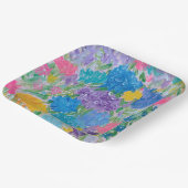 花のマジェスティ 9インチ 角型紙皿 ペーパープレート (傾斜あり)