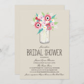 花のマスンジャー ブライダルシャワー 招待状 (正面/裏面)
