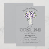 花のマソンジャー彩るリハーサルディナー 招待状 (正面/裏面)