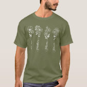 花のママシャツ お母さんへの感謝の気持ちを込めたギフト Tシャツ (正面)