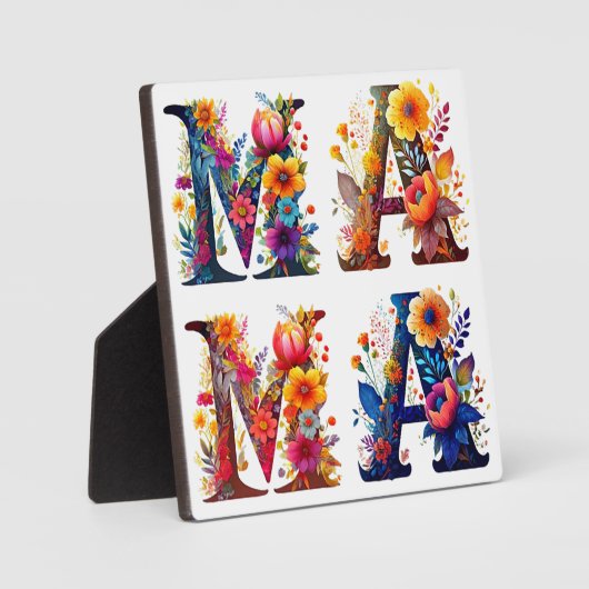 花のママ フォトプラーク (正面)