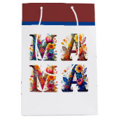 花のママ ミディアムペーパーバッグ (正面)