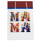 花のママ ミディアムペーパーバッグ (裏面)