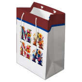 花のママ ミディアムペーパーバッグ (裏面アングル)