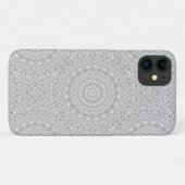花のマンダラ_MG_2221 白黒 Case-Mate iPhoneケース (裏面(横))