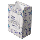 花のマーズ ブライダルシャワー ミディアムペーパーバッグ (正面アングル)