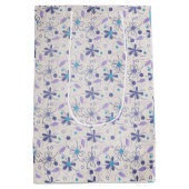 花のマーズ ブライダルシャワー ミディアムペーパーバッグ (裏面)