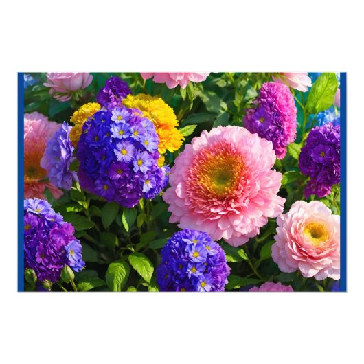 花のミックス フォトプリント            (正面)