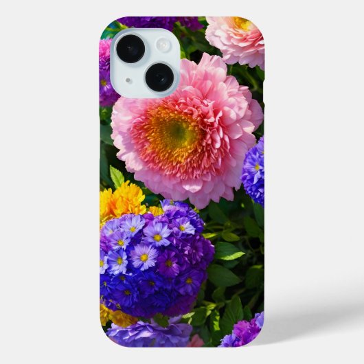花のミックス Case-Mate iPhoneケース (裏面)