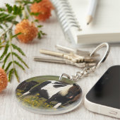 花のミニチュアロバ及び子馬 キーホルダー (正面右)