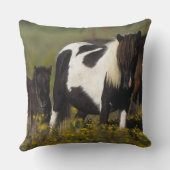 花のミニチュアロバ及び子馬 クッション (裏面)