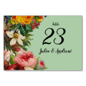 花のミント テーブルナンバー (裏面)