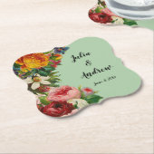 花のミント ペーパーコースター (アングル)