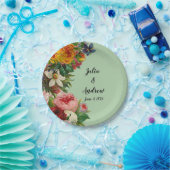 花のミント ペーパープレート (パーティー)