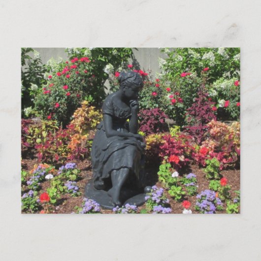 花のメイドのフローラ ポストカード (正面)