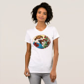 花のメイド Tシャツ (正面フル)