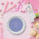 花のメイブ模様 ペーパープレート (パーティー)