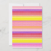 花のメキシカンガールの洗礼招待状 招待状 (裏面)