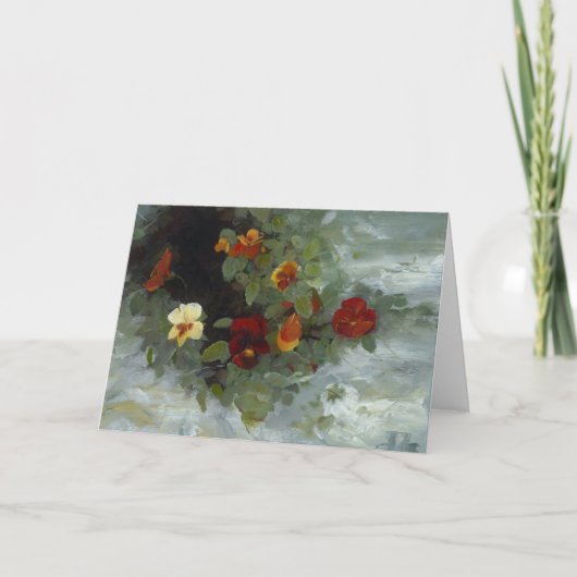 花のメッセージカード カード (正面)