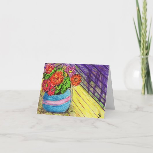 花のメッセージカード カード (正面)