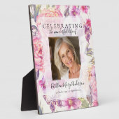 花のメモリアル フォトトリビュート フォトプラーク (側面)