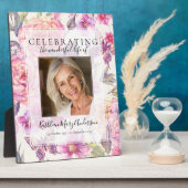 花のメモリアル フォトトリビュート フォトプラーク (側面)