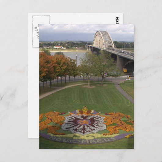 花のモザイク、ナイメーゲン ポストカード (正面/裏面)