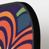 花のモザイク ピックルボールラケット (左詳細)