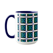 花のモチーフのコーヒー